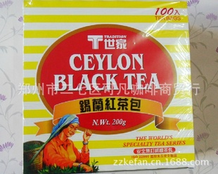 奶茶原料批发台湾T世家锡兰红茶包2g*100包郑州奶茶加盟培训信息