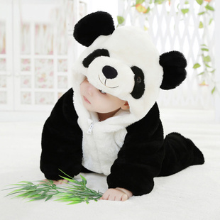秋冬加厚婴儿服装连体衣爬服造型熊猫哈衣DHY022专利品信息