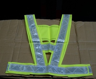 厂家交通V型反光马甲反光背心背带反光衣工程安全服信息