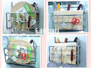 厨房置物架不锈钢收纳架多功能厨具架刀架砧板架信息