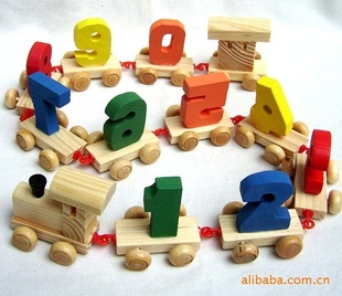 【益智】混批发木制玩具成人益智玩具教具数字列车YX145信息