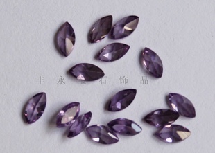 梧州人造宝石，2*4常规马眼形状锆石，可镶嵌，大量批发信息