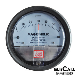 elecallELE2000型微压差表微压力表圆形指针差压表规格齐全信息