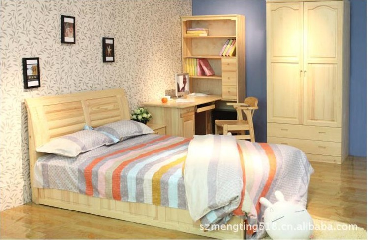 实木儿童床 儿童套房家具批发 床1.5米 简约单人床信息
