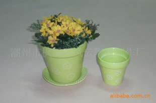 广东潮州日用陶瓷小花盆，宜家风格色釉花盆，迷你桌面花盆信息