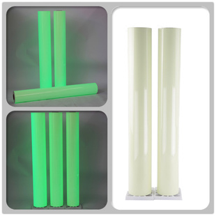 夜光膜绿光PET蓄光膜PVC发光膜带胶带纸可印刷喷绘荧光材料信息