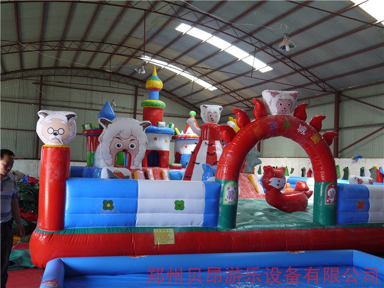 郑州贝昂游乐设备从事生产各类充气蹦蹦床信息