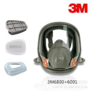 3M6800防毒面具七件套/6001过滤盒/全面型防毒面具面罩信息