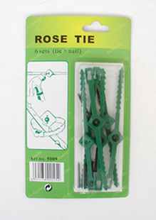 塑料玫瑰花扣（5009）园艺种植捆扎线园艺套装批发信息