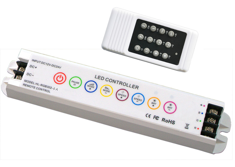 LED RF学习遥控七彩控制器信息