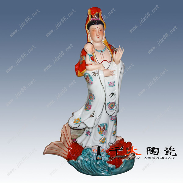 景德镇陶瓷装饰 观音雕塑瓷 宗教用品 人物动物雕塑瓷信息