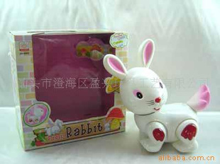 塑料玩具礼品电动带灯小白兔信息