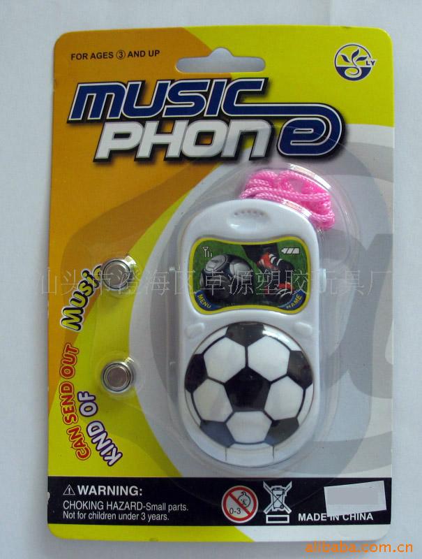 ZY82192弹盖音乐足球手机，儿童玩具手机信息
