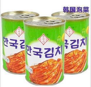 【舌尖上的中国】韩国手工泡菜铁罐泡菜辣白菜白菜泡菜380克信息