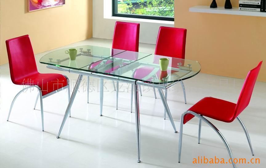 玻璃桌,玻璃餐桌,五金餐台,餐台,钢化玻璃餐桌信息