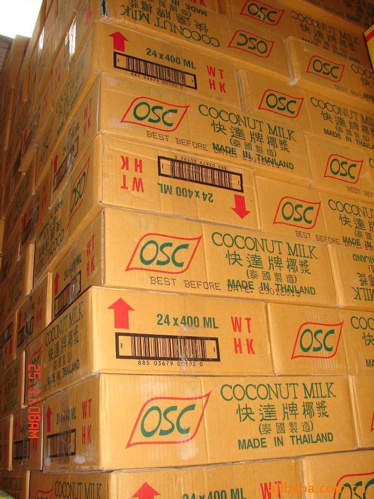 大量批发OSC泰国原装进口椰浆西餐调料进口食品信息