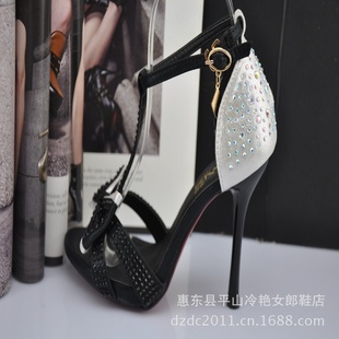 【2013】新款凉鞋金属边高跟凉鞋8CM女士高跟鞋防水台1.5CM526-1信息