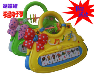 蝴蝶结手提电子琴儿童手提电子琴玩具琴电子琴玩具最新玩具琴信息