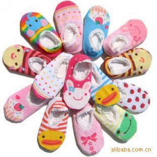 婴儿精品婴儿卡通防滑船袜可爱鲜艳婴童袜儿童船袜信息