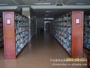 厂家批发图书馆用具系列钢木书架外观漂亮经济实用信息