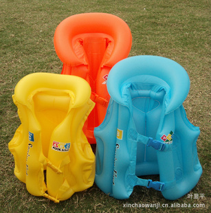 批发时尚儿童充气泳衣PVC充气泳衣大号儿童充气救生衣信息