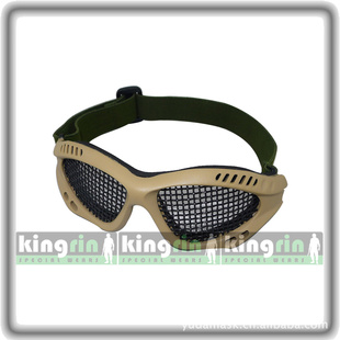 KINGRIN厂家直销外销质量OEM射击高强钢丝野战CS防护眼镜装备信息