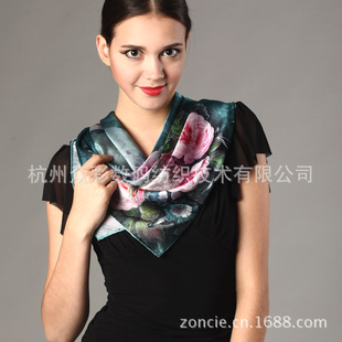 杭州丝绸批发数码喷绘打样一条龙服务丝绸面料喷绘技术桑蚕丝信息