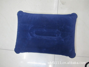 充气枕植绒长形方枕pvc枕头航空枕厂家直销来样订做充气枕头信息