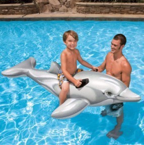 正品INTEX-58539大海豚座骑儿童/成人水上坐骑玩水戏水玩具信息