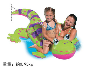 intex原装正品水上充气玩具蜥蜴坐骑56534游泳戏水儿童坐骑信息
