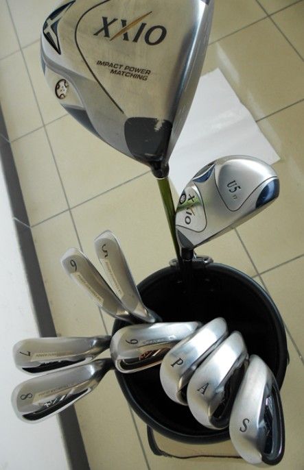 二手XXIO品牌高尔夫球具mp600套杆钢杆身R硬度8600信息