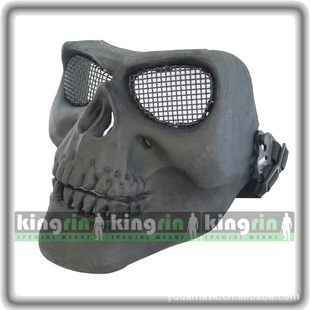 KINGRIN战地双雄金属质感V2骷髅防护面罩面具2代高强钢丝网版信息