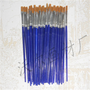 厂家大量生产数字油画笔塑料杆扁头勾线笔工业用笔信息