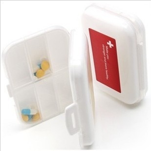 厂家直销优质国产8格药盒一周备忘小药盒旅游便捷药盒药物收纳信息