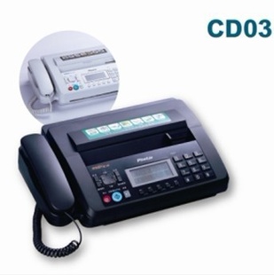 丰达CD03传真机带大屏中文来电显传真电话复印一体信息