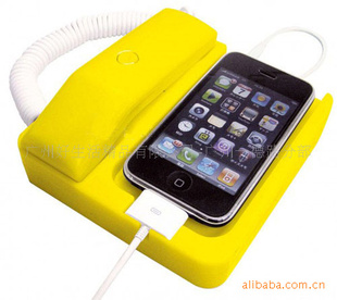 出口环保橡皮胶正版苹果iphonexiphone防辐射复古电话机座信息