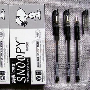 正品特价真彩GP-009史努比中性笔SNOOPY|0.5mm（黑蓝红）信息