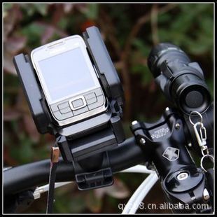 自行车手机架/单车手摩托车机架/GPS手机座/可双向360度旋转信息