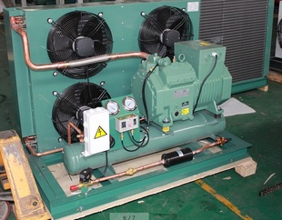 冷库设备：原装比泽尔低温风冷敞开式冷凝机组10HP信息