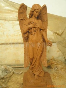提供雕塑模型加工泥塑玻璃钢雕塑天使人物雕塑信息