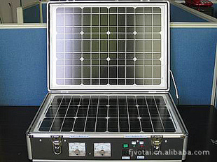 便携式智能太阳能电源|太阳能发电机组|户外太阳能发电箱功率100w信息